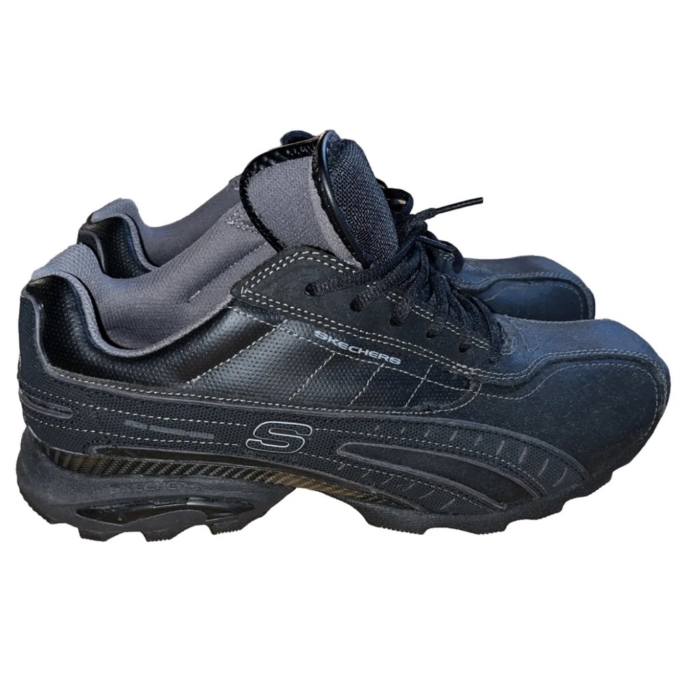 Skechers Mens Black Casual Shoes Walking Sneakers Size 11 US 50910